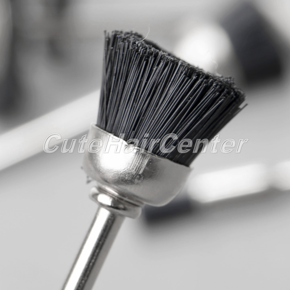 15Pc Nylon Steel Polishing Wheel Buffing Cup Flat Pen Brushes for