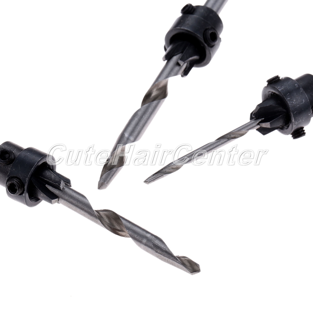 22Pcs 512 Carpentry Countersink Woodwork Drill Bit Drilling Pilot