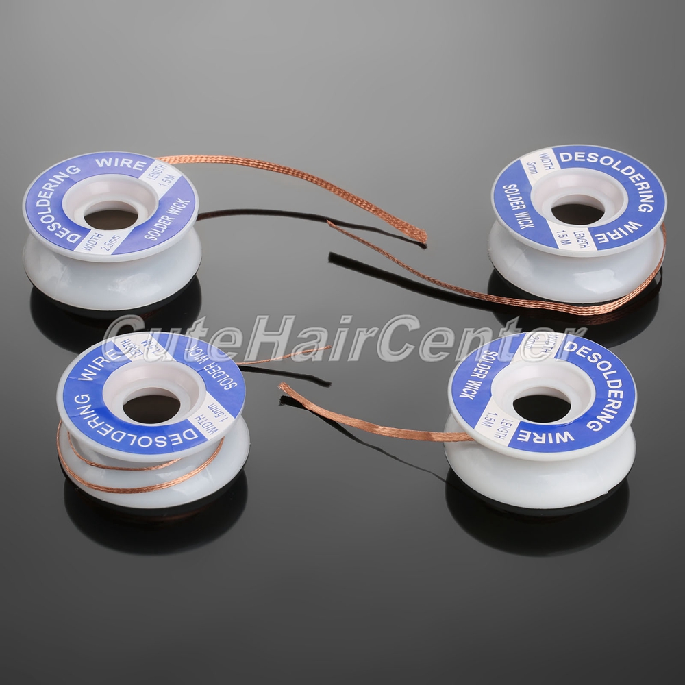 4pcs Desoldering Braid Solder Remover Wick Wire CP1515/2015/2515/3015