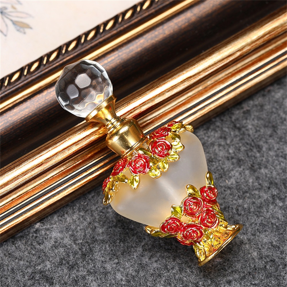 5 ml Vintage Heart Perfume Bottles Empty Refillable Essential Oil Bottle Red Bird detailed image 2