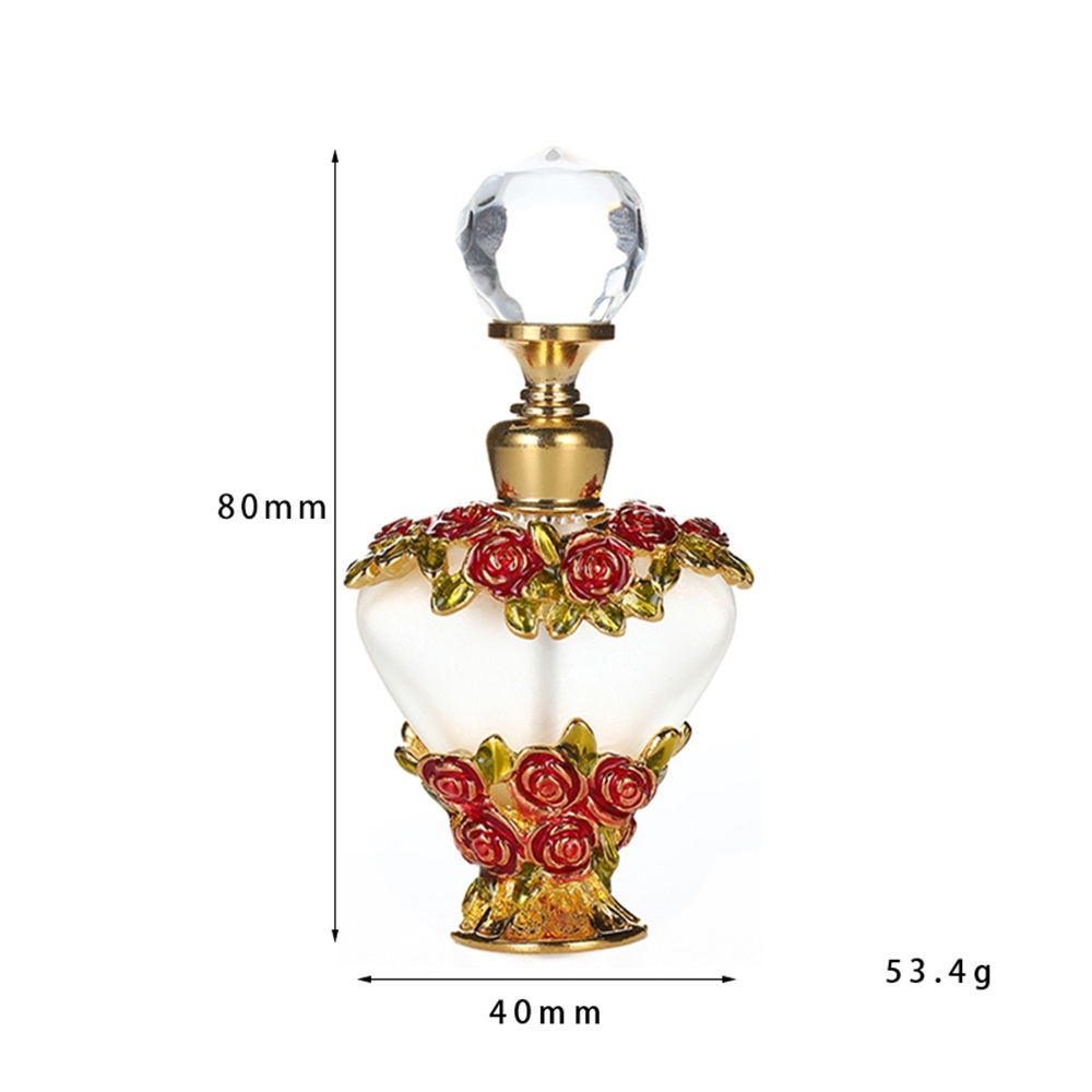 5 ml Vintage Heart Perfume Bottles Empty Refillable Essential Oil Bottle Red Bird detailed image 4
