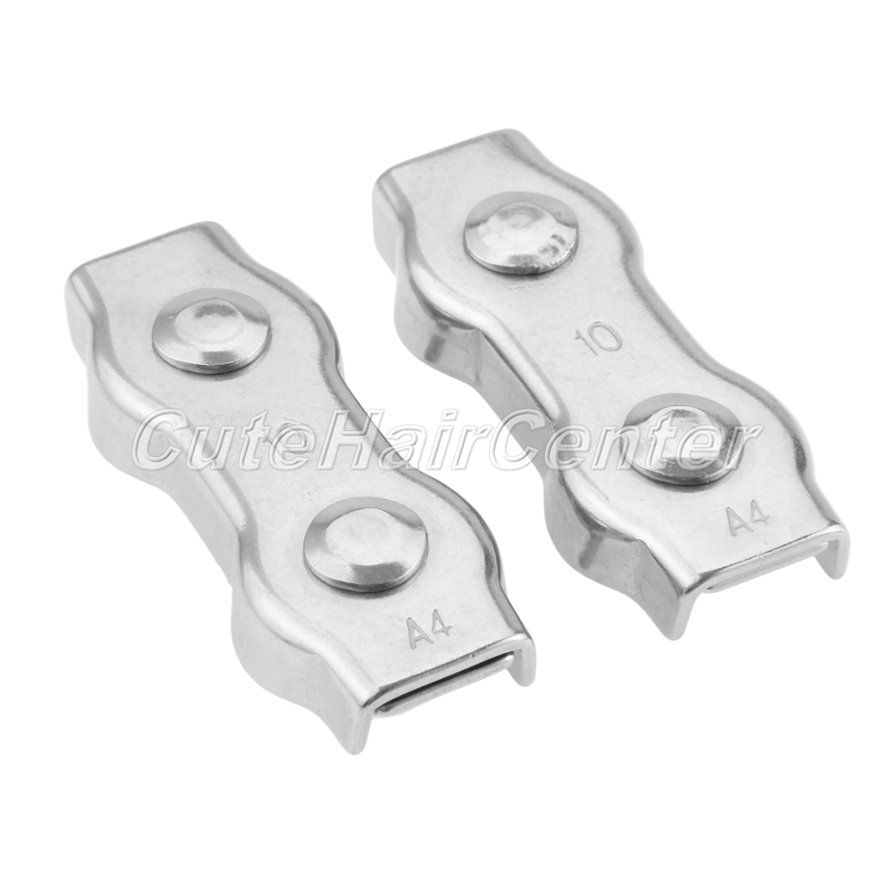 2mm10mm Duplex 2Post Wire Rope Clamp Cable Grips Clip Part Kit