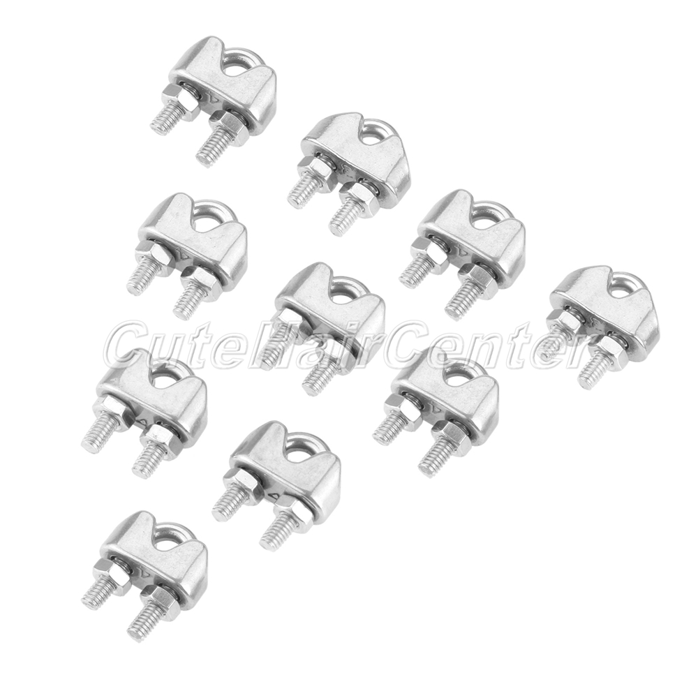 M2 M3 M4 M5ToM32 Wire Rope Grip U-Shape Cable Clip Clamp 316 A4 Stainless Steel 