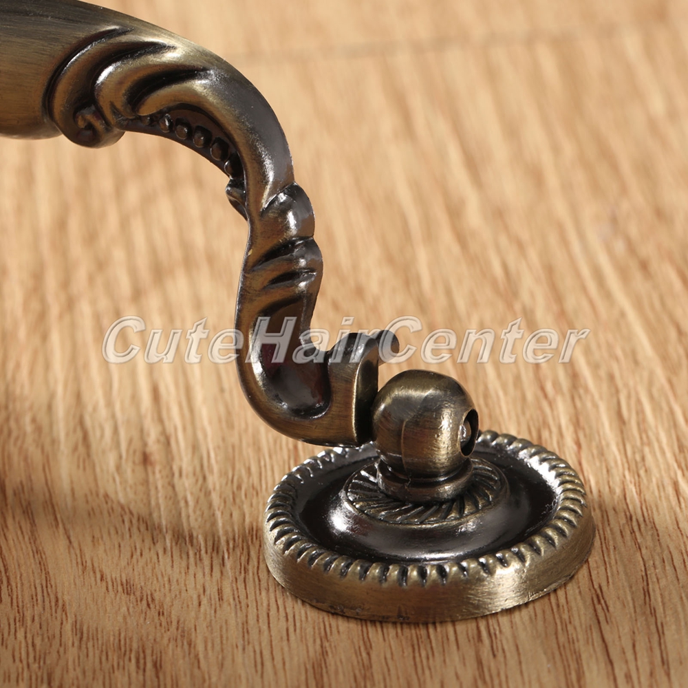 Elegant Antique Brass Door Pull Handles Cupboard Drawer Kitchen