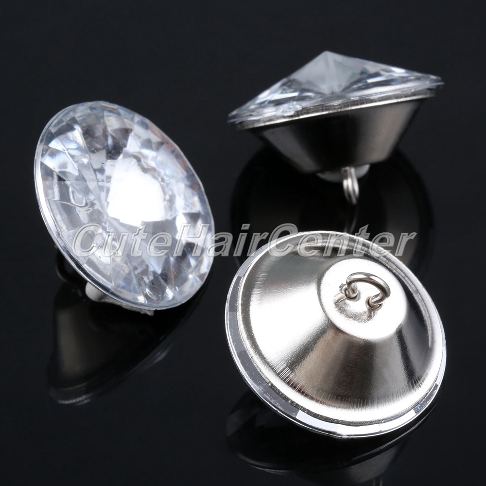 Crystal Diamond Buttons Tufting Sofa Upholstery Headboard Wall Decor 25